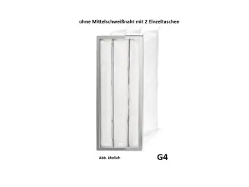 287 x 592 x 500mm - G4 Taschenfilter